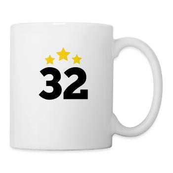 32 Years Star - 32nd Anniversary Gift - Mug - white - Right