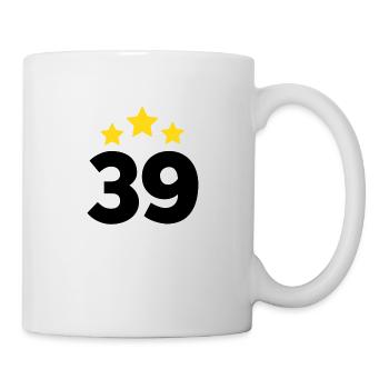 39 Years Star - 39th Anniversary Gift - Mug - white - Right