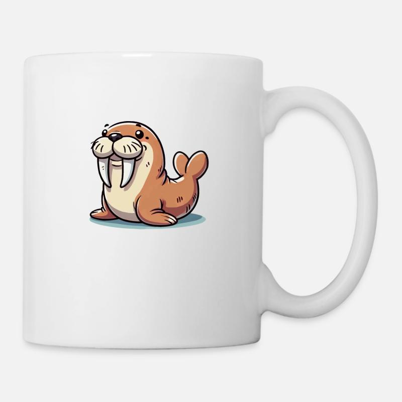 seehund - Tasse - Weiß