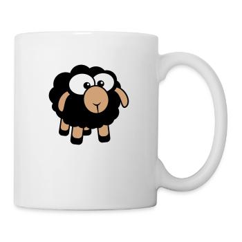 Black Sheep Small Cute Cute Lamb Cool Comic - Mug - white - Right