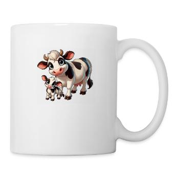 Cow with child - Mug - white - Right