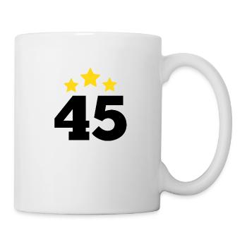 45 ans étoile - cadeau 45e anniversaire - Mug blanc - blanc - Droite