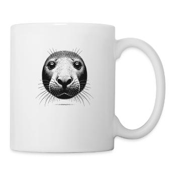 Phoque - Mug blanc - blanc - Droite