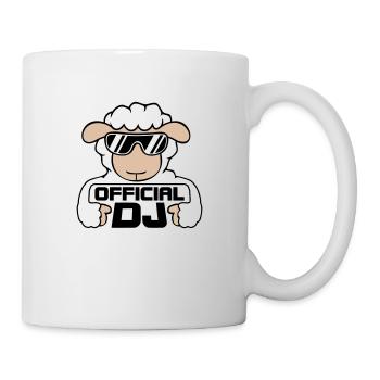 Mouton Officiel DJ Lunettes de soleil Fête Agneau Sweet Cool - Mug blanc - blanc - Droite