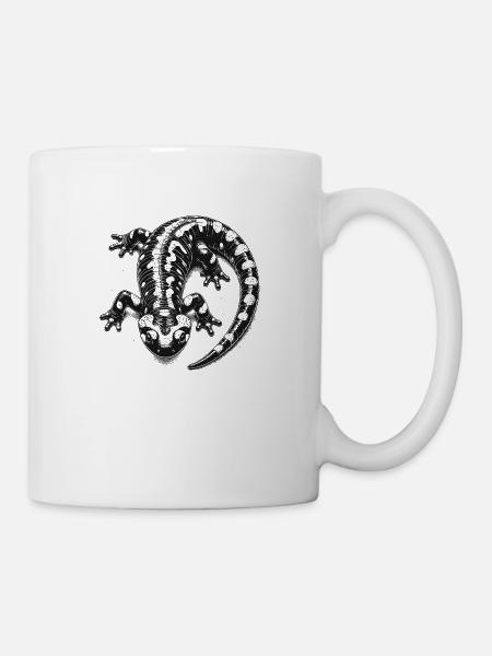 Feuersalamander - Tasse - Weiß