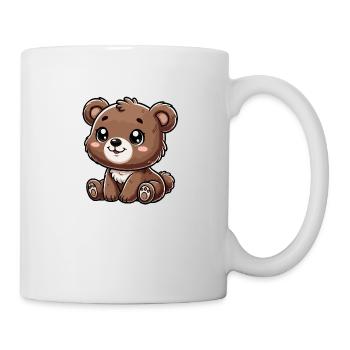 Brown bear child - Mug - white - Right