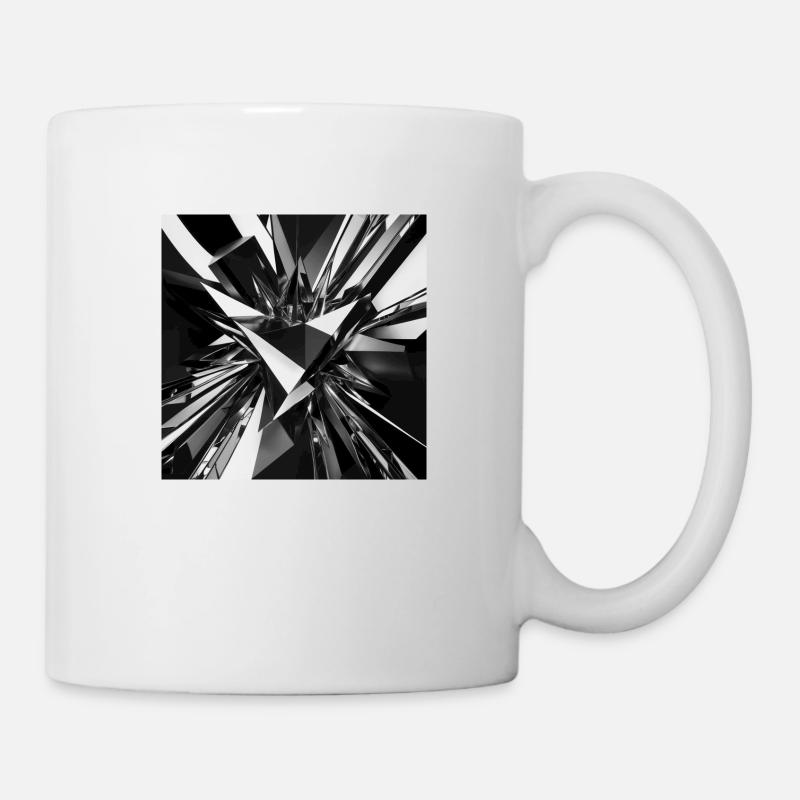 Nexus géométrique - Mug blanc - blanc