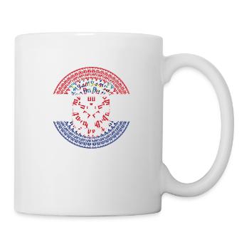 Kroatien hrvatska kroatien europa zagreb glagoljica - Tasse - Weiß - Rechts