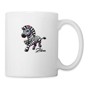 zebra comic - Tasse - Weiß - Rechts