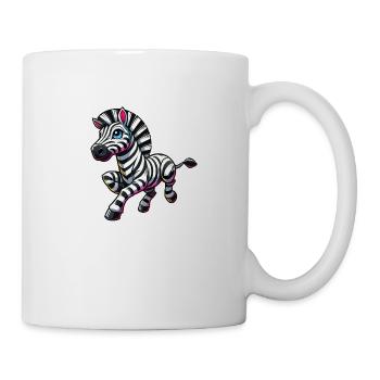 zebra comic - Tasse - Weiß - Rechts