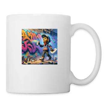 Graffiti artist pursuit crew collection - Mug - white - Right
