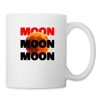 Moon logo: Bold design with a glowing moon - Mug - white - Right