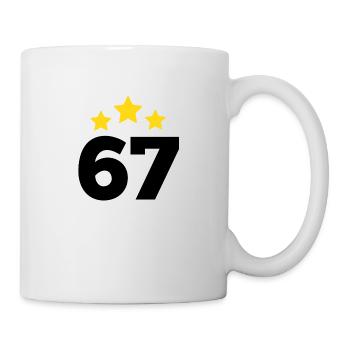 67 Years Star - 67th Anniversary Gift - Mug - white - Right