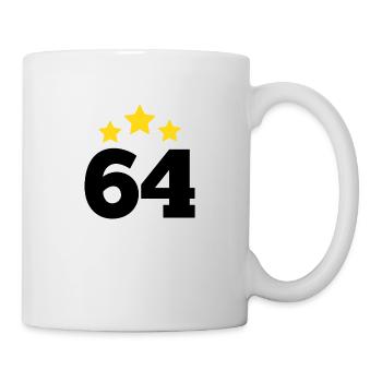 64 Years Star - 64th Birthday Gift - Mug - white - Right