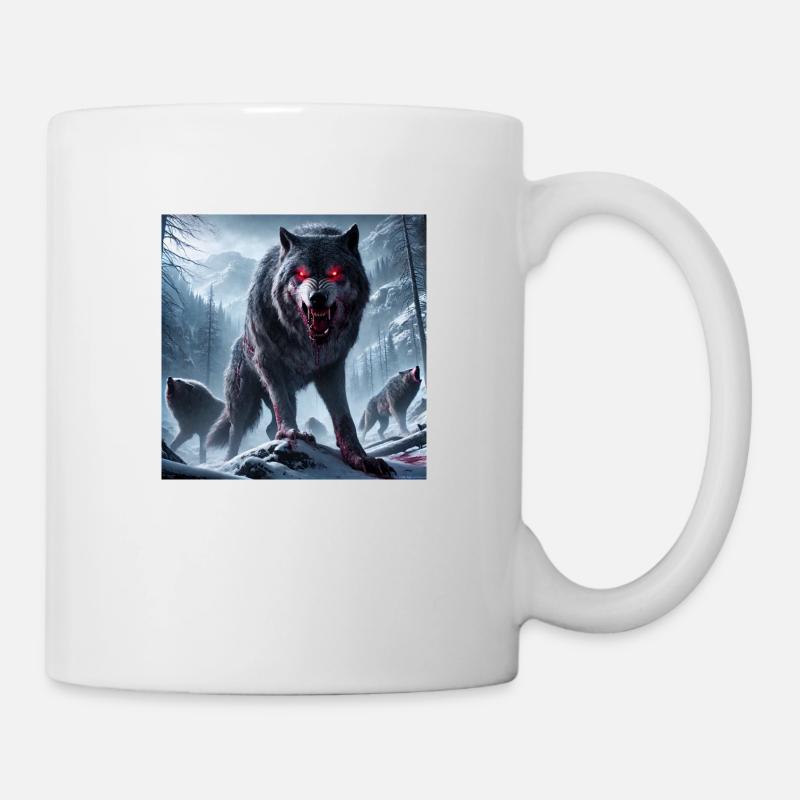 URSPRÜNGLICHER WÖLF - Tasse - Weiß