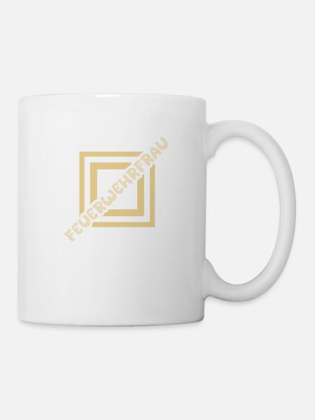 Feuerwehrfrau - Tasse - Weiß