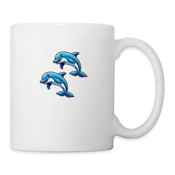 Delfin Delphine Comic - Mug - white - Right