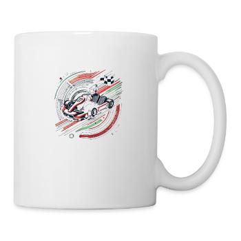 Kart Motorsport - Tasse - Weiß - Rechts