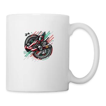 Karting Motorsport - Tasse - Weiß - Rechts