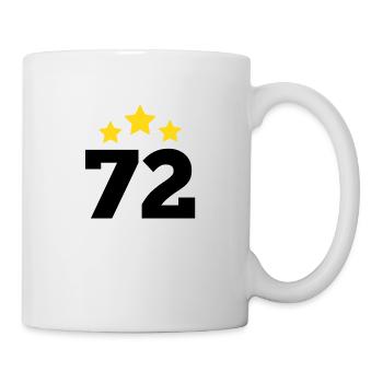 72 ans étoile - cadeau 72e anniversaire - Mug blanc - blanc - Droite