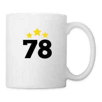 78 Years Star - 78th Anniversary Gift - Mug - white - Right