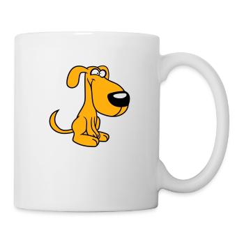 Dog, Crazy, Small, Happy, Funny, Silly, Cool - Mug - white - Right
