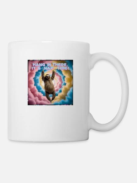 Halten Sie durch, es ist Zeit für ein Nickerchen - Tasse - Weiß