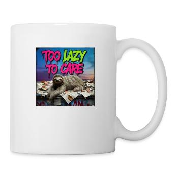 Trop paresseux, trop attentionné - Mug blanc - blanc - Droite