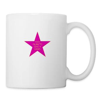 Trop Glam Pour S’En Soucier - Lustiger Glamour Spruch - Mug blanc - blanc - Droite