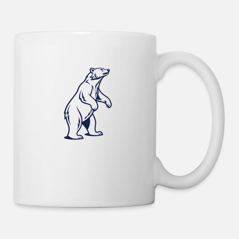 L’ours se tient fièrement - Mug blanc - blanc