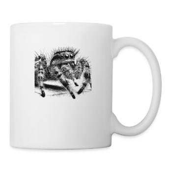 Springspinne - Tasse - Weiß - Rechts