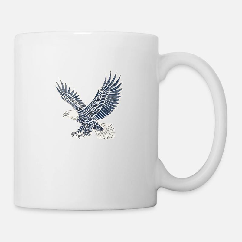 Adler im Flug - Tasse - Weiß