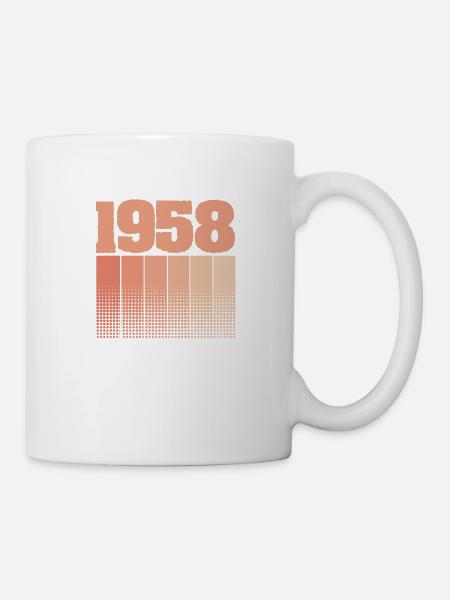 Geboren 1958 - Tasse - Weiß