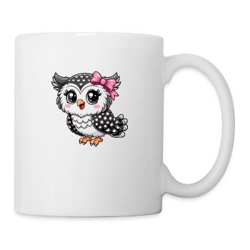 Fille hibou - Mug blanc - blanc - Droite