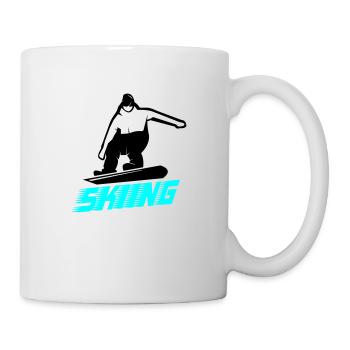 skiing - Tasse - Weiß - Rechts