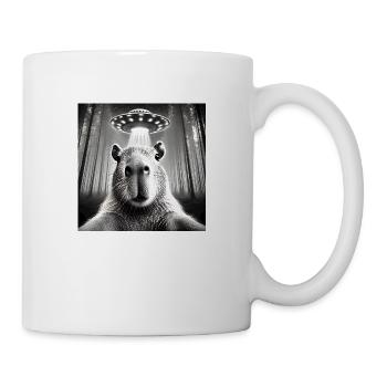 Drôle de Capybara OVNI Alien - Mug blanc - blanc - Droite