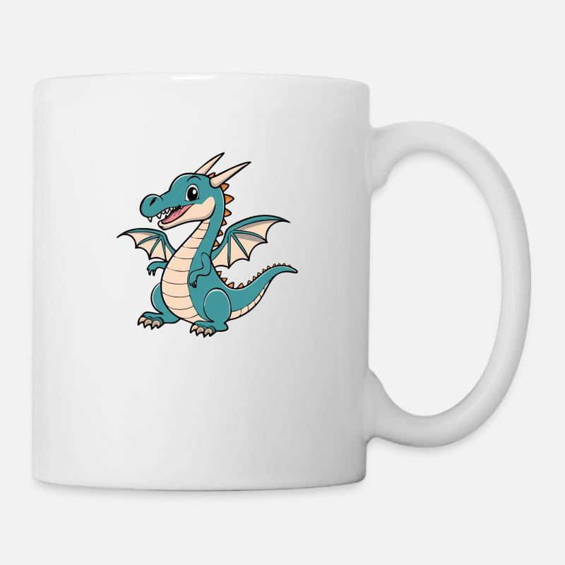 Mon petit ami dragon bleu - Mug blanc - blanc