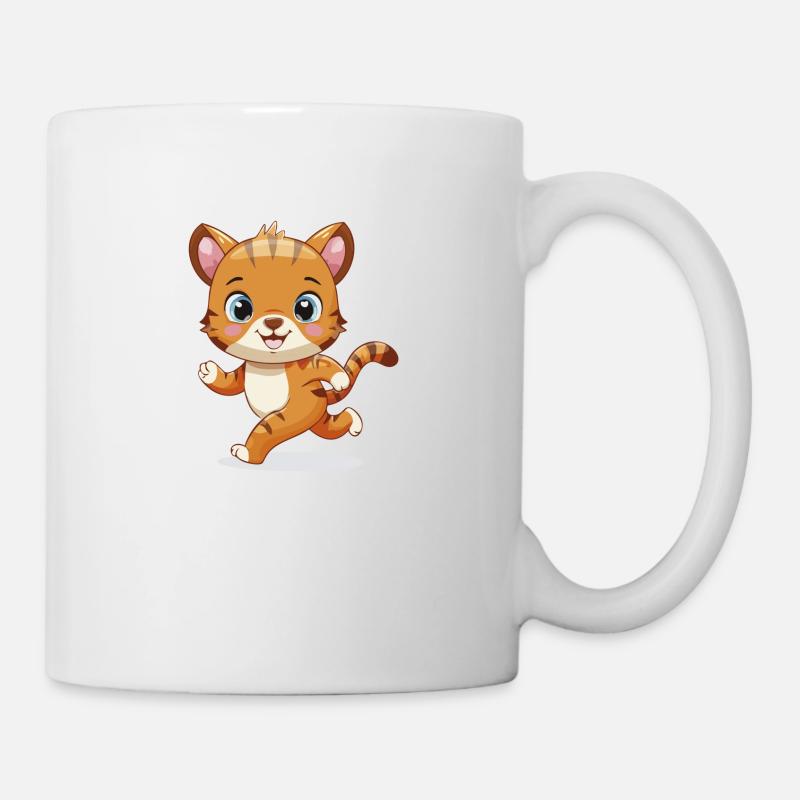 Tigerinchen auf Abenteuer - Tasse - Weiß