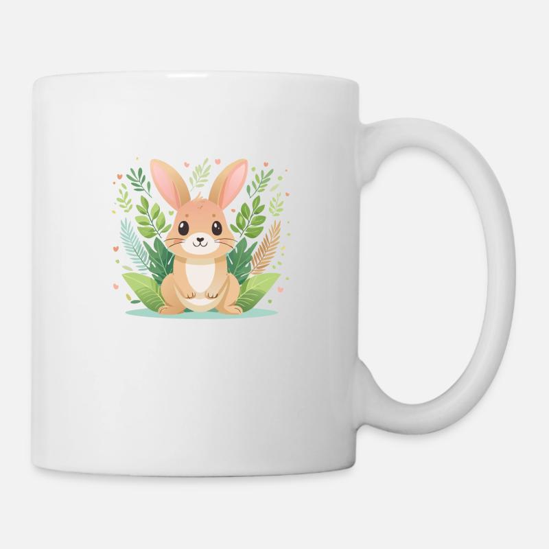 Lapin mignon, grande joie - Mug blanc - blanc