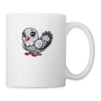 Taube für Mädchen - Tasse - Weiß - Rechts