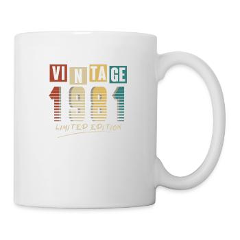 1981 Vintage 1981 born in 19844 years. Year - Mug - white - Right