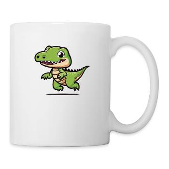 Düwex – Dein cooler Dino-Look - Tasse - Weiß - Rechts