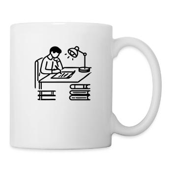 Auteur Apprentissage Étudiant Étudiant - Mug blanc - blanc - Droite