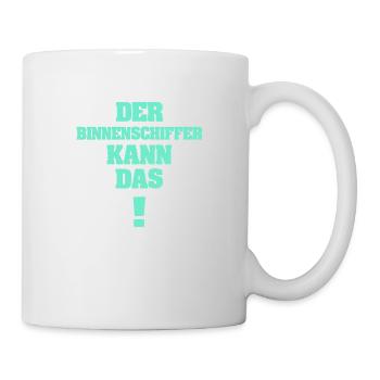 Geschenk für Binnenschiffer - Tasse - Weiß - Rechts