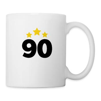 90 Years Star - 90th Anniversary Gift - Mug - white - Right