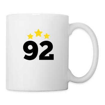 92 Years Star - 92nd Anniversary Gift - Mug - white - Right