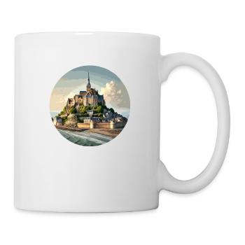 Mont Saint Michel, Normandie - Tasse - Weiß - Rechts