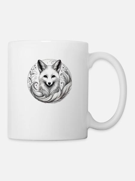 Friedlicher Fuchs - Tasse - Weiß