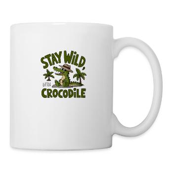 Wilder Kroko-Vibe - Tasse - Weiß - Rechts