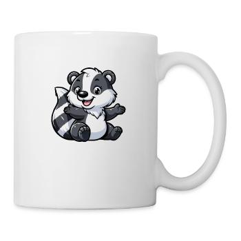 raccoon child - Mug - white - Right